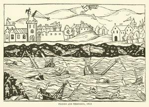 Floods and tempests, 1613 by English School